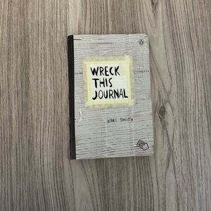 Wreck This Journal Notebook Brand New - White with Yellow Accent